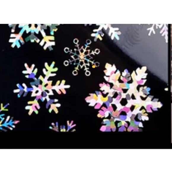 None Other - Holographic Christmas Snowflake Nail Art Stickers Xmas Nail Foils